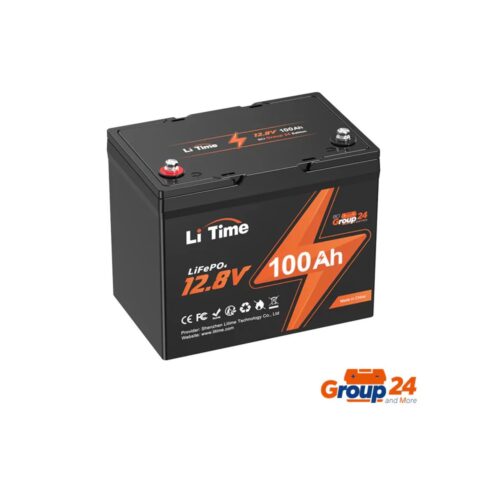 LiTime 12V 100Ah Group24 Matkaauto Süvatühjenemisega Liitiumaku