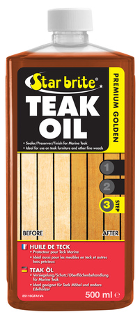 Star brite Premium Golden Teak Oil - Step 3 500ml