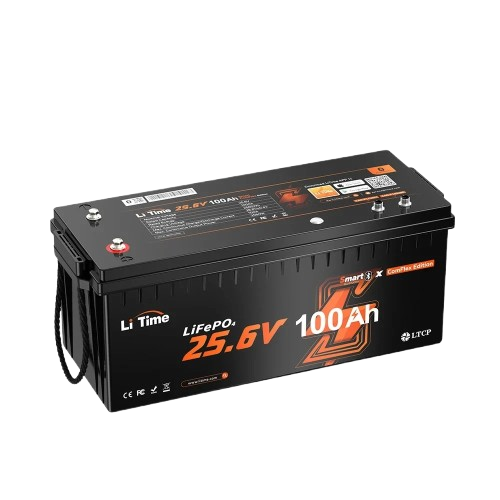 LiTime 24V 100Ah Smart ComFlex LiFePO4